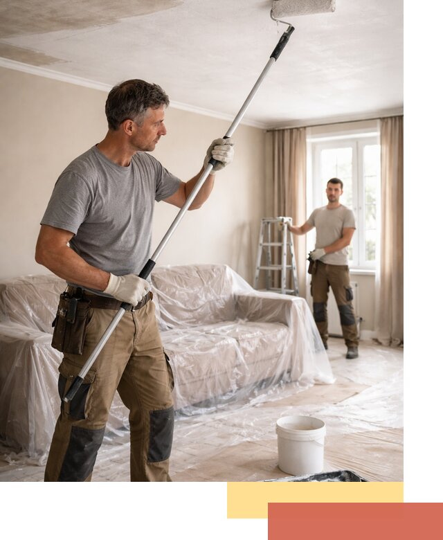 Грунтовка потолка в Шелехове — подготовка под покраску и отделку