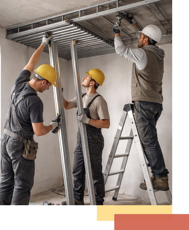 Монтаж реечного потолка под ключ в Шелехове