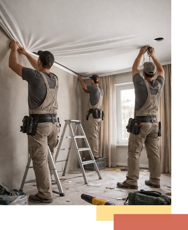 Монтаж матового натяжного потолка в Шелехове качественно и быстро