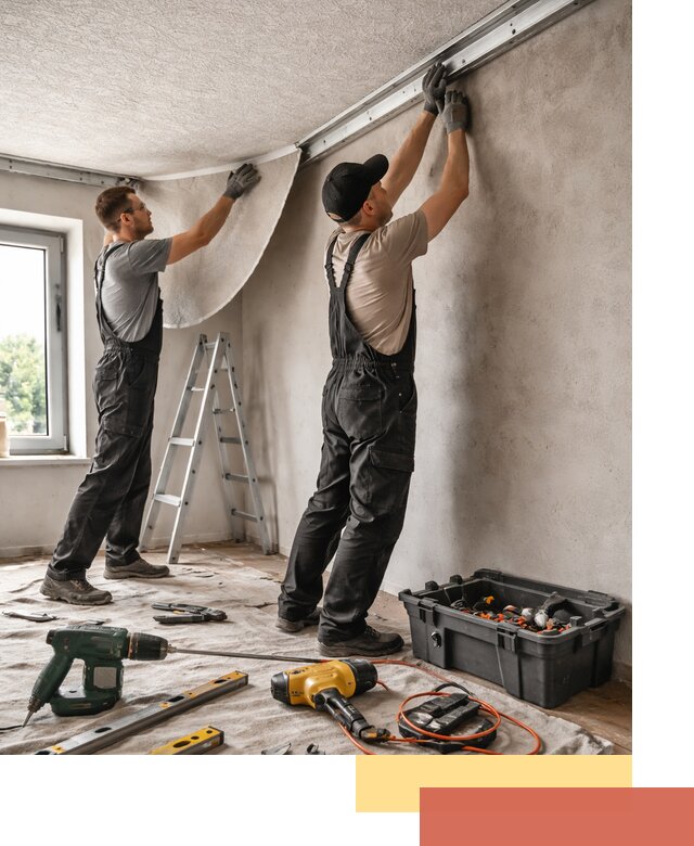 Монтаж фактурного натяжного потолка в Шелехове качественно и быстро