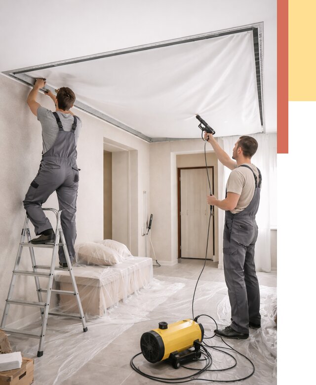 Монтаж натяжного потолка в прихожей в Шелехове от 2839 руб. под ключ | ОТДЕЛОЧНИК-Шлх