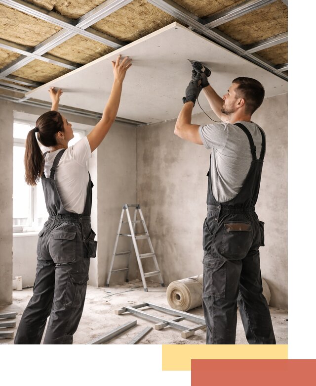 Звукоизоляция потолка из ГКЛ в Шелехове профессионально и надежно