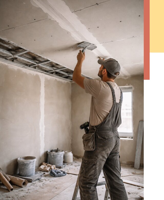 Ремонт потолка из гипсокартона в Шелехове от 696 руб./м² — быстро и недорого | ОТДЕЛОЧНИК-Шлх