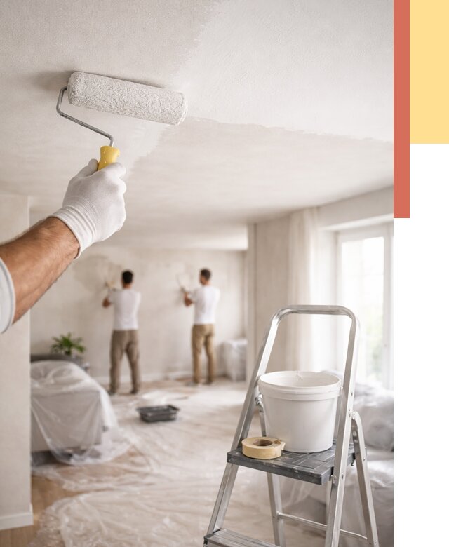 Покраска потолка акриловой краской в Шелехове от 2679 руб. | ОТДЕЛОЧНИК-Шлх