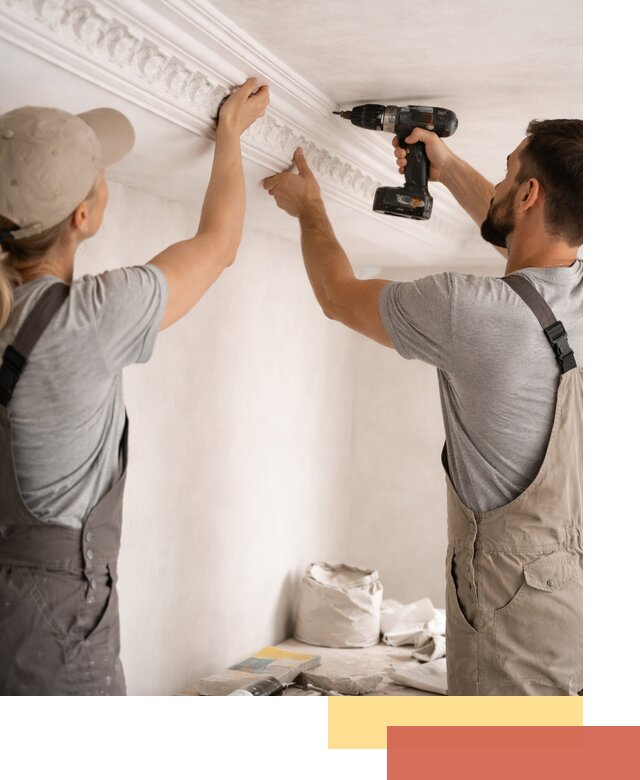 Профессиональный монтаж лепнины на потолок в Шелехове