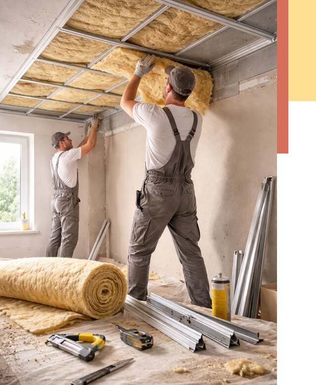 Утепление потолка в Шелехове от 7715 руб/м2 — недорого, быстро, под ключ | ОТДЕЛОЧНИК-Шлх