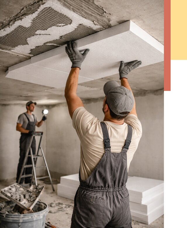 Утепление потолка пенопластом в Шелехове от 4822 руб/м2 — недорого и быстро | ОТДЕЛОЧНИК-Шлх